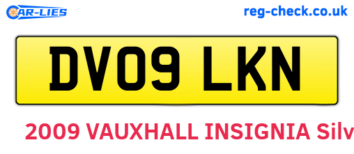 DV09LKN are the vehicle registration plates.