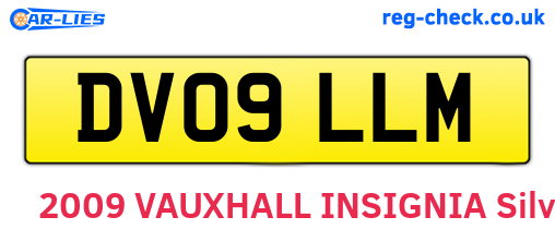 DV09LLM are the vehicle registration plates.