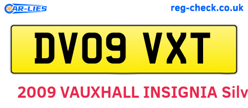 DV09VXT are the vehicle registration plates.