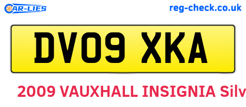 DV09XKA are the vehicle registration plates.