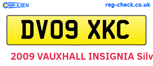 DV09XKC are the vehicle registration plates.