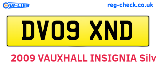 DV09XND are the vehicle registration plates.