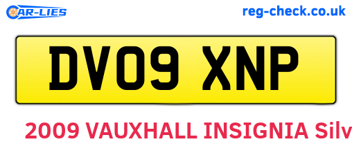 DV09XNP are the vehicle registration plates.