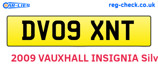 DV09XNT are the vehicle registration plates.