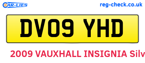 DV09YHD are the vehicle registration plates.