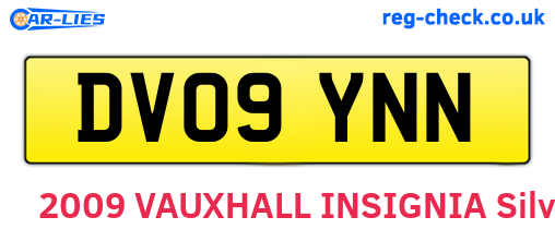 DV09YNN are the vehicle registration plates.