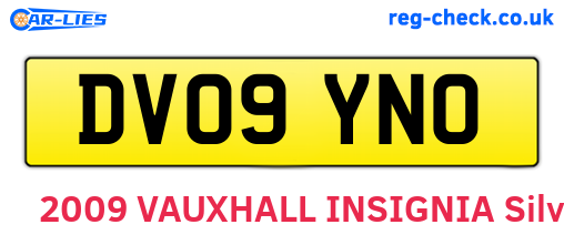 DV09YNO are the vehicle registration plates.