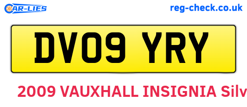 DV09YRY are the vehicle registration plates.