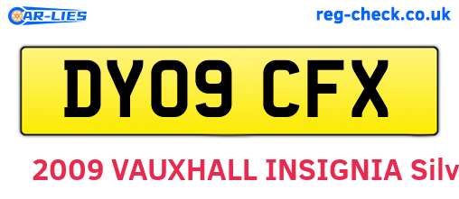 DY09CFX are the vehicle registration plates.