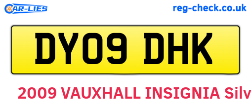 DY09DHK are the vehicle registration plates.