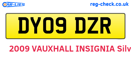 DY09DZR are the vehicle registration plates.