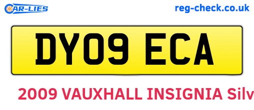 DY09ECA are the vehicle registration plates.