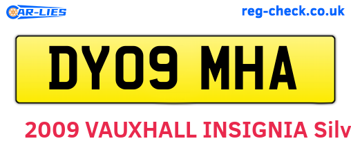 DY09MHA are the vehicle registration plates.