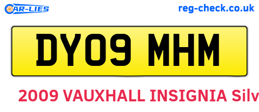DY09MHM are the vehicle registration plates.