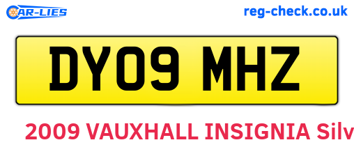 DY09MHZ are the vehicle registration plates.