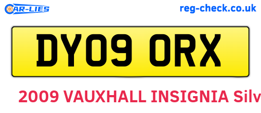 DY09ORX are the vehicle registration plates.