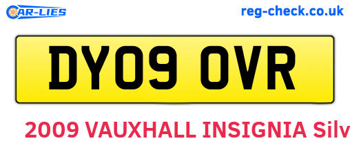 DY09OVR are the vehicle registration plates.