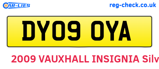 DY09OYA are the vehicle registration plates.