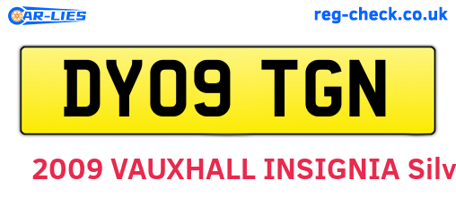 DY09TGN are the vehicle registration plates.