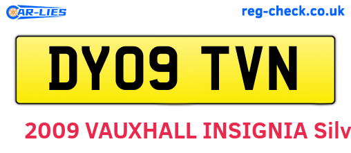 DY09TVN are the vehicle registration plates.