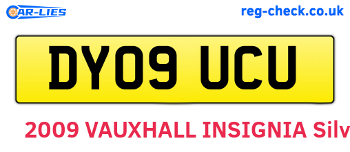 DY09UCU are the vehicle registration plates.