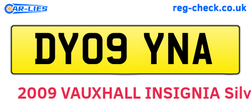 DY09YNA are the vehicle registration plates.