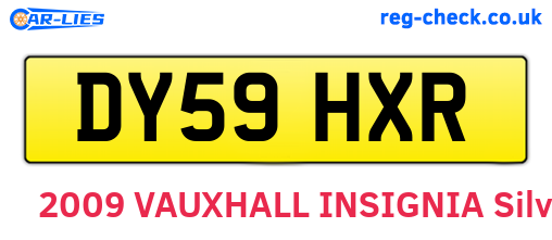 DY59HXR are the vehicle registration plates.