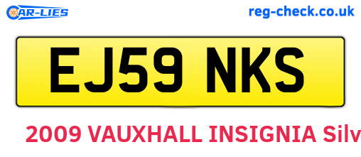 EJ59NKS are the vehicle registration plates.
