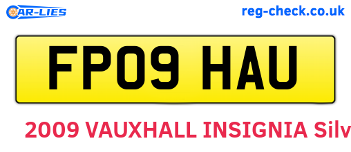 FP09HAU are the vehicle registration plates.