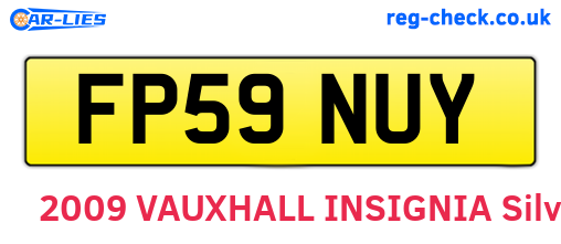 FP59NUY are the vehicle registration plates.