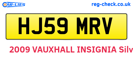 HJ59MRV are the vehicle registration plates.