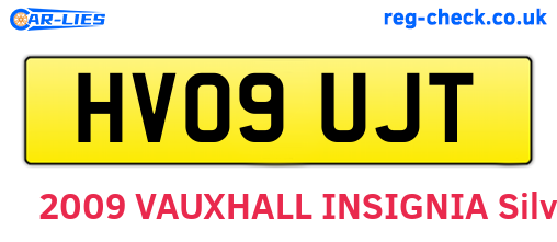 HV09UJT are the vehicle registration plates.