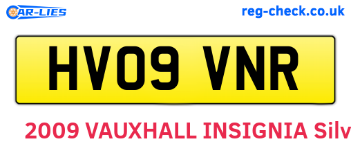 HV09VNR are the vehicle registration plates.