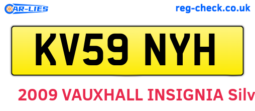KV59NYH are the vehicle registration plates.