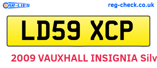 LD59XCP are the vehicle registration plates.