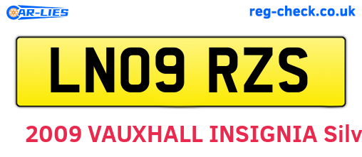 LN09RZS are the vehicle registration plates.