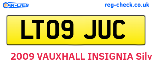 LT09JUC are the vehicle registration plates.