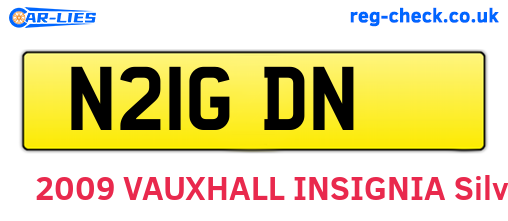 N21GDN are the vehicle registration plates.