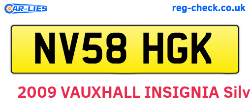 NV58HGK are the vehicle registration plates.