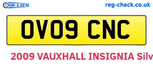 OV09CNC are the vehicle registration plates.