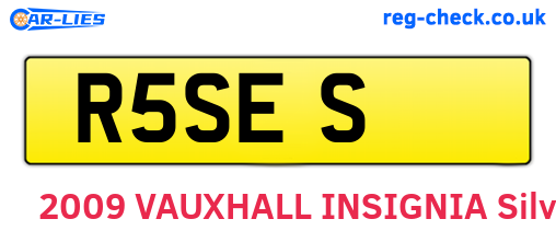 R5SES are the vehicle registration plates.
