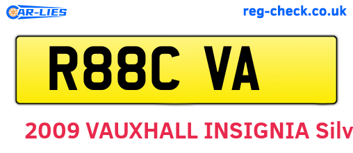 R88CVA are the vehicle registration plates.