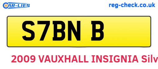 S7BNB are the vehicle registration plates.