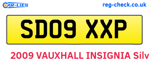 SD09XXP are the vehicle registration plates.