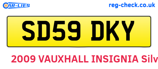 SD59DKY are the vehicle registration plates.