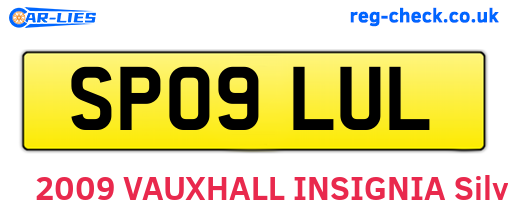 SP09LUL are the vehicle registration plates.
