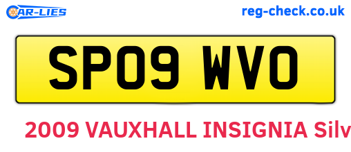 SP09WVO are the vehicle registration plates.