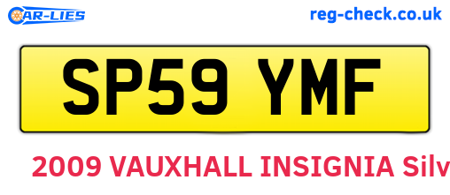 SP59YMF are the vehicle registration plates.