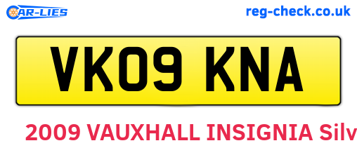 VK09KNA are the vehicle registration plates.
