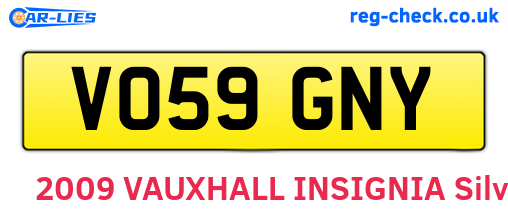 VO59GNY are the vehicle registration plates.